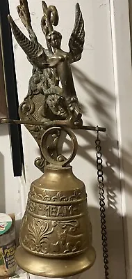 Gothic Brass Bell Whoever Touches Me Hears My Voice Latin Catholic Monastery • $129