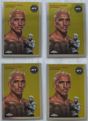 2024 Topps Chrome UFC - Charles Oliveira - 1954 Insert Lot (4 Cards) • $1.29