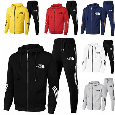 New Mens Sets Jogging Suit Sportswear Casual Tracksuit Gym Sweat Sportswear *** • £7.19
