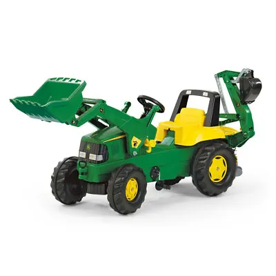 $529.95 • Buy John Deere Ride-On 164.5cm Kids Tractor W/ Toys/Play/3y+ Loader Excavator Green