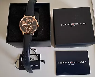 Genuine Tommy Hilfiger Pippa Rose Gold Case Leather Ladies Watch ~ Tags Reduced  • $150