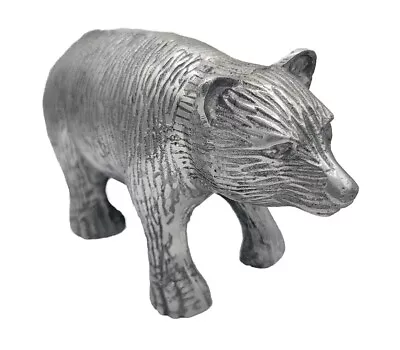 Aluminum Metal Grizzly Bear Statue Figurine Animal Wildlife Solid Heavy 4  • $40