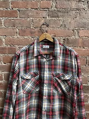 Gant Rugger Men’s Work Shirt Size Medium Country Twill 100% Cotton Flannel • $94.99