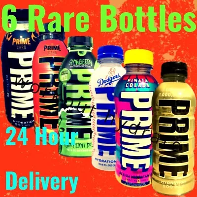 Prime Drink Gold+ Grape+ Rare Glowberry+ Dodgers+2 The Card KSI & Logan Paul • £189.95