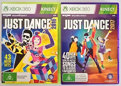 Just Dance 2016 & 2017 Bundle | Microsoft Xbox 360 • $34.99