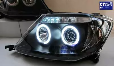 Black CCFL Angel-Eyes Projector Head Lights For 05-10 Toyota Hilux SR5 Ute • $369