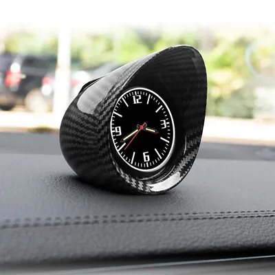 Carbon Fiber Car Dashboard Clock Electronic Luminous Backlight Shading Decorate • $25.37