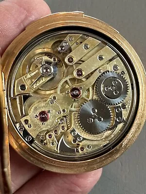 18K Gold LeCoultre Minute Repeater Pocket Watch • $9250