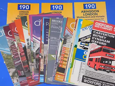 32 X OXFORD BUS COMPANY / CITYLINK BUS TIMETABLES & GUIDES 1983 - 2023 ALL DIFF • £14.95