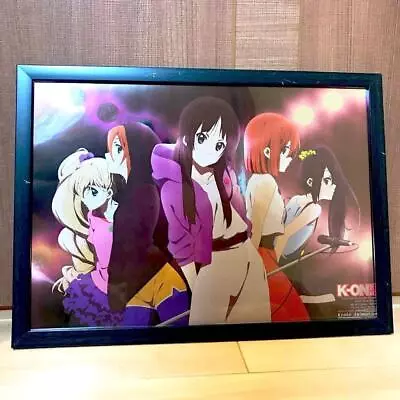 K-ON! A3 Metal Poster With Frame After School Tea Time HTT Mio Yui Used • $95