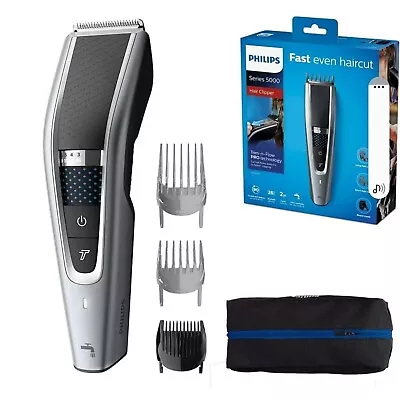 Philips Series 5000 Mens Hair Clippers Corded Cordless Lock In Length HC5630/13 • £29.99