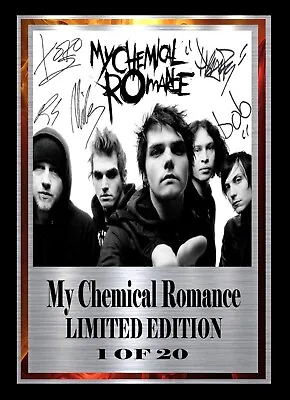 My Chemical Romance    Signed  Limited Edition   Framed 2 • $18.94