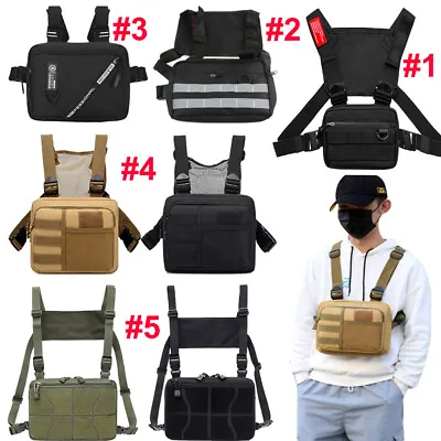 Tactical Combat Chest Rig Bag Front Vest Bag Recon Kit Concealed Carry Pouch Bag • $14.69