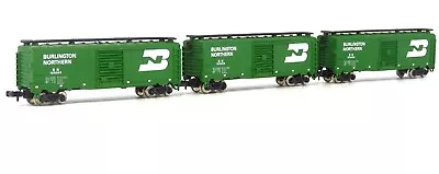 Rake High-Cube Box Car With Sliding Door - BURLINGTON NORTHERN (Green)  N Gauge • £16