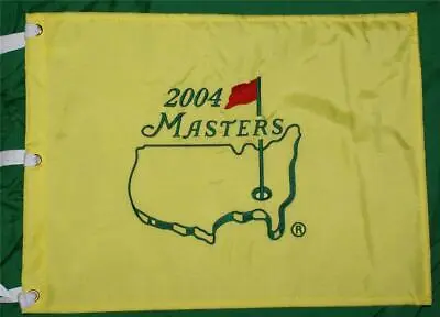 Masters Flag 2004 Mickelson Wins • $125