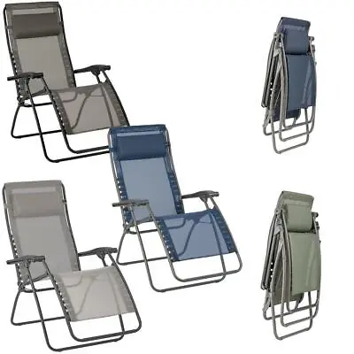 Lafuma RSXA Clip Recliner LFM2035 Garden Chair Grey Blue Orange Green Black • £207.99