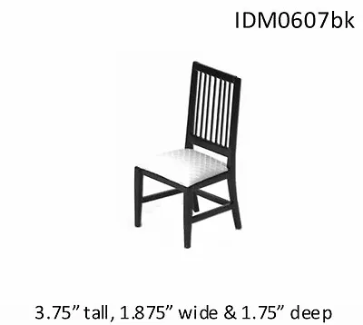 MISSION CHAIR 1:12 SCALE DOLLHOUSE MINIATURES Heirloom Collection  • $16.99