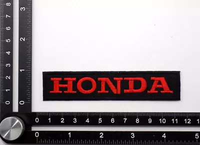 HONDA EMBROIDERED PATCH IRON/SEW ON ~4-1/4  X 7/8  MOTORCYCLES VTX VFR CBR TRX • $7.99