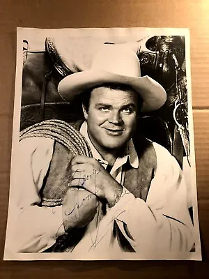 Dan Blocker Very Rare Early Autographed Oversize 11/14 Photo 60s Bonanza • $779.99