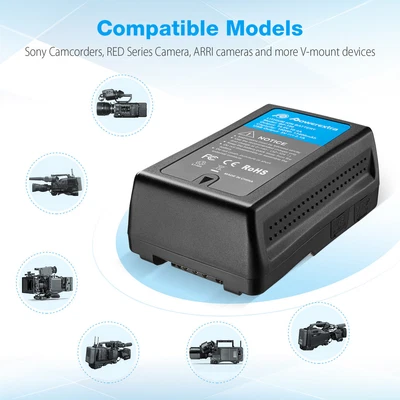 $123.99 • Buy 190Wh 13400mAh Battery For Sony V-Mount V-Lock Broadcast Brick DSLR Video Camera
