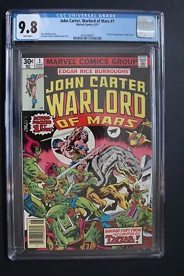 John Carter Warlord Mars #1 1st Marvel Comic JC DEJAH THORIS 1977 Movie CGC 9.8 • $195