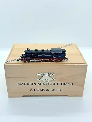 Z Scale Marklin Mini-Club 88062 BR 78 5 Pole Motor Custom Wood Case & LEDs • $299.99