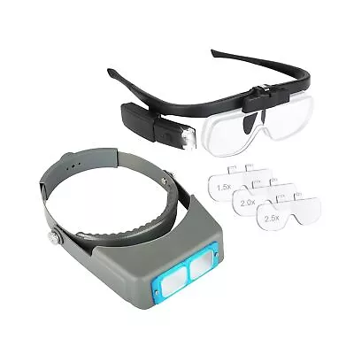 SUNJOYCO Head Mount Magnifier Professional Jeweler Loupe Headband Magnifying... • $63.99