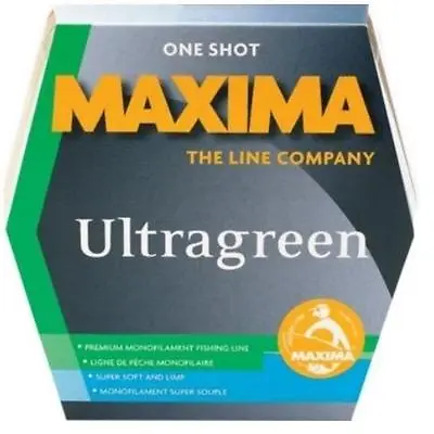 Maxima One Shot 4 6 8 Lb Test Fishing Line Ultragreen Choice Of Size Weight • $18.90