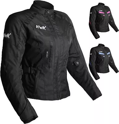 HWK Stunt Motorcycle Jacket For Women With CE Armor X-Large - All-Black • $35