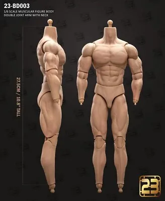 23Toys BD003 1/6 Muscular Male Action Figure Body For 12  Hot Toy Phicen Head • $34.99