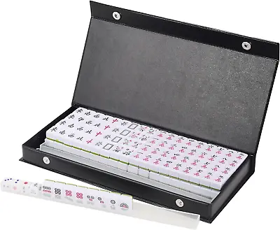 Travel Mini Mahjong Set With 144 Tiles Traditional Chinese Version Game Gift US • $35.99