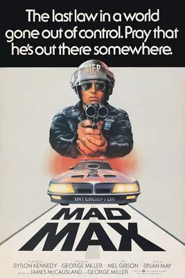 1979 MAD MAX VINTAGE MOVIE POSTER PRINT STYLE C 24x16 9 MIL PAPER • $25.95