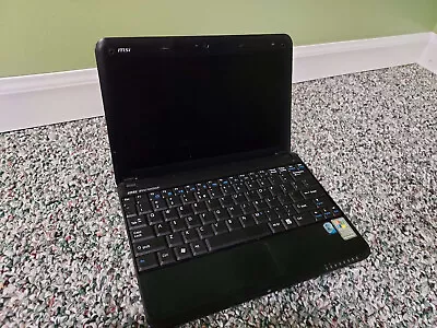 MSI Wind U100 MS-N011 Windows XP Laptop Netbook 2GB RAM 240GB SSD Intel Atom CPU • $80