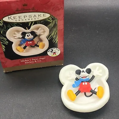 Vtg Hallmark Keepsake Mickey's Snow Angel Mickey & Co. Christmas Ornament 1997 • $7.99