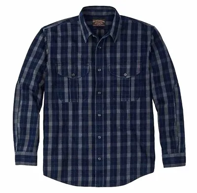 Filson Vintage Wash Alaskan Guide Shirt 20233069 Indigo Faded Black Navy Dark CC • $119.99