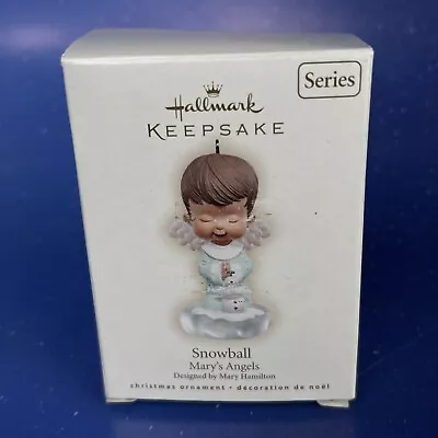 2007 Hallmark MARY'S ANGELS #20 SNOWBALL Ornament Keepsake Series • $5