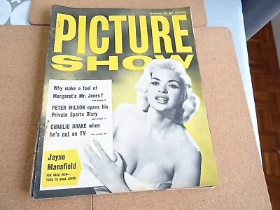 Picture Show Sept 24th 1960 Jayne Mansfield Charlie Drake Peter Wilson • £5