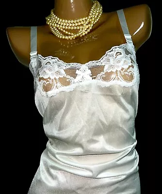VTG Bridal Full Dress SLIP Bridal Sissy Scalloped Lace  LACE PLUS 42 -44  • $37.25