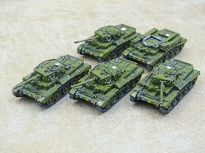 15mm WW2 Metal BRITISH CROMWELL TANKS X5 1st Armoured Falaise Skytrex 06662 • $49.33