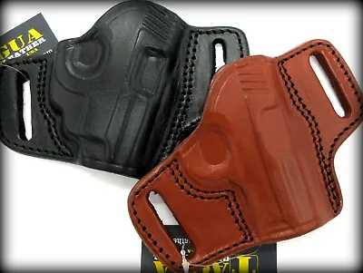 TAGUA Right Hand Open Top OWB Leather Belt Holster - CHOOSE GUN & COLOR • $43