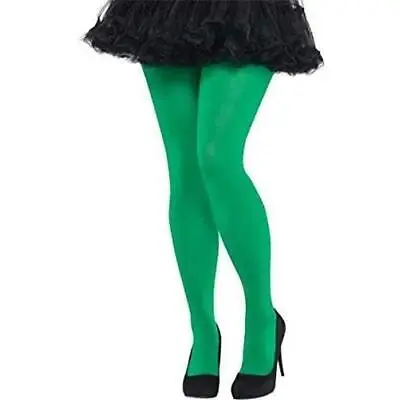 £6.99 • Buy Adult Green Tights Halloween Xmas Worker Xmas Mens Ladies Fashion Tights