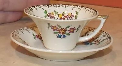 Vintage Baby China Miniature Teacup Saucer Set Porcelain Occupied Japan • $4.99