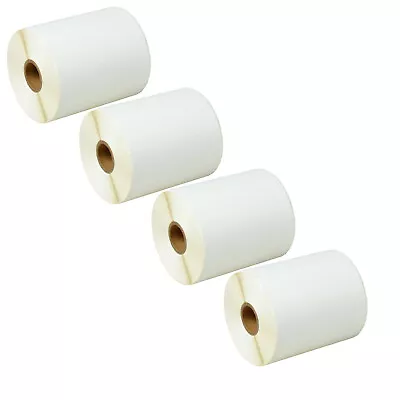 4 Rolls 500 Labels 4X3 Direct Thermal For Zebra LP 2442 LP 2844 Eltron ZP450 • $34.98