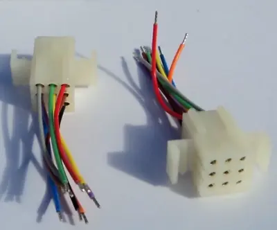 Molex MLX Connector - Molex 9 Wire Connector With Pins And Wires 50-84-2090 • $3.99