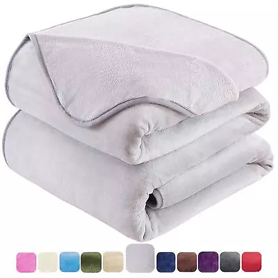 Soft Queen Size Blanket All Season Warm Fuzzy Microplush Lightweight Thermal ... • $29.90