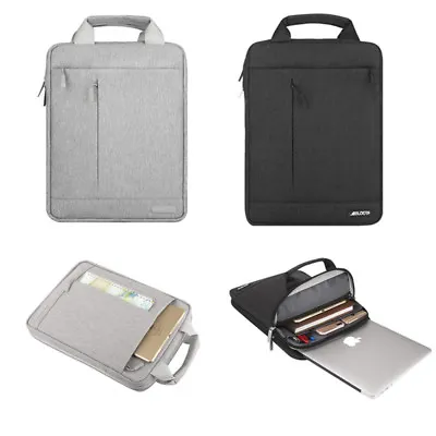 MOSISO Laptop Briefcase Polyester Double Layer Handbag Sleeve For Mac Pro Air 13 • $13.29