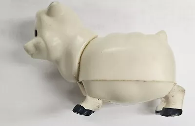 Vintage 1970's Plastic 2x2  Jointed  TOY SHEEP. Hong Kong Moving Head/Feet • $1.99