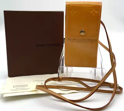 Authentic  Louis Vuitton Monogram Vernis Yellow Cigarette Case W/Box SKS13911 • £3.41