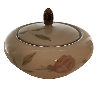 Primrose #8194 By Mikasa Lidded Sugar Bowl W/ Platinum Trim Vintage Jyoto Japan  • $15