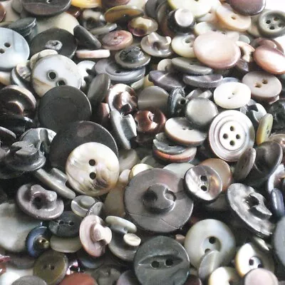 Vintage Smokey Mother-of-Pearl Buttons Variety Small Sizes • $3.50